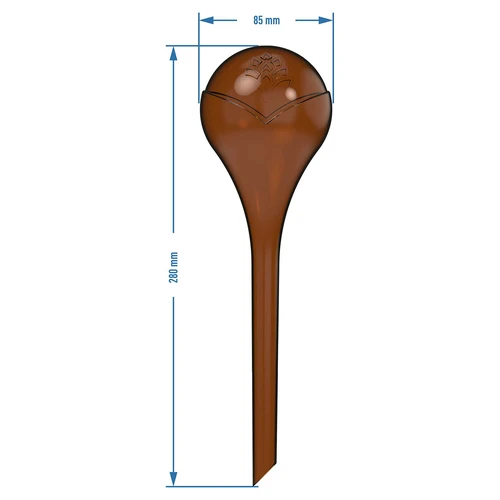 Kule nawadniające do roślin, bursztynowe przezroczyste, 400 ml, 4 szt. - 5