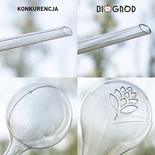 Kule nawadniające do roślin, przezroczyste, 400 ml, 2 szt. - 14