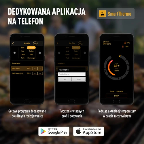 Kulinarinis termometras su belaidžiu Bluetooth zondu - 12