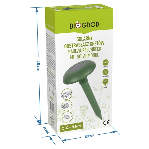 Kurmių atbaidytuvas, maitinamas saulės baterija - 8