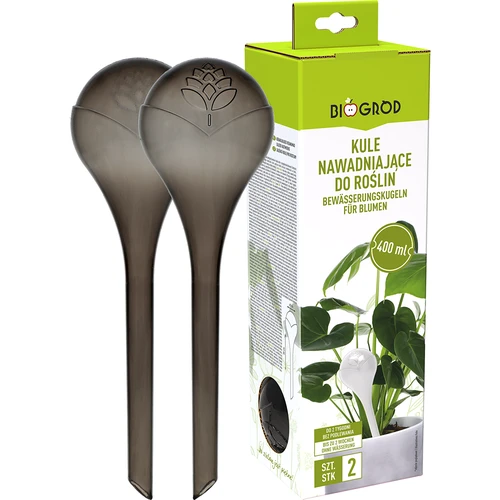 Laistymo burbulai augalams, permatomi juodi, 400 ml, 2 vnt. - 3