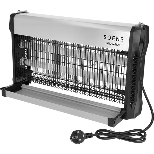 Lampa owadobójcza UVA 40 W, srebrna - 2