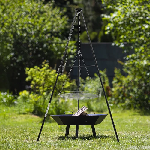 Laužui skirtas trikojis su grotelėmis, 150 cm - 6