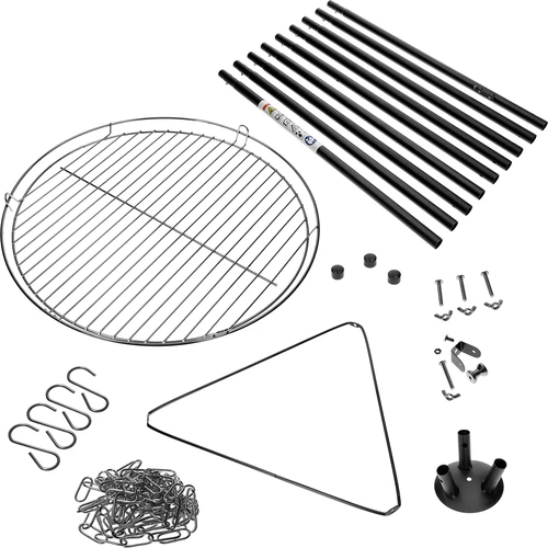 Laužui skirtas trikojis su grotelėmis, 150 cm - 2