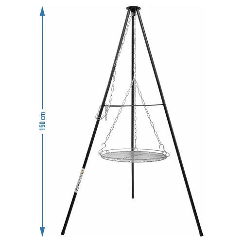 Laužui skirtas trikojis su grotelėmis, 150 cm - 5