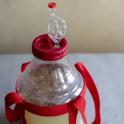 Lengvas, nedūžtantis vyno damižonas su nešimo diržais, 10 l - 19