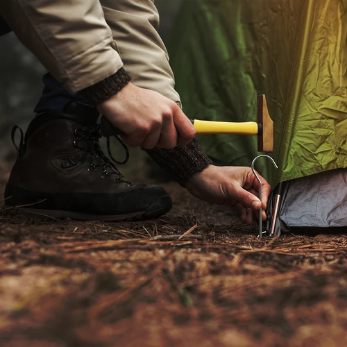 Lenkti palapinės kuoliukai - 10 vnt. - 7