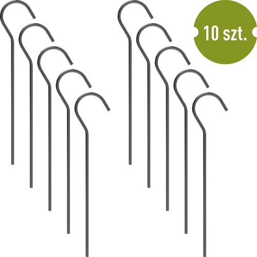 Lenkti palapinės kuoliukai - 10 vnt. - 2