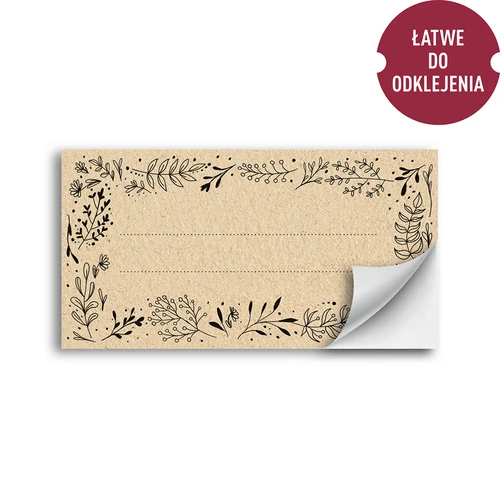 Lipnios eko etiketės 85/45 mm - 20 vnt. - 2