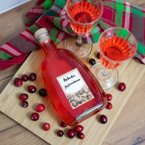 Lipnios etiketės 60 x 90 mm buteliams, stiklainiams, vaisių eskizas - 20 vnt. - 6