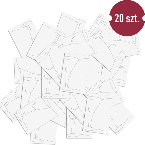 Lipnios etiketės 60 x 90 mm buteliams, užpiltinei, alkoholiui, degtinei - 20 vnt. - 4