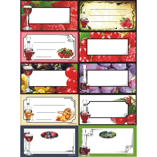 Lipnios etiketės užpiltinėms - 30 vnt.