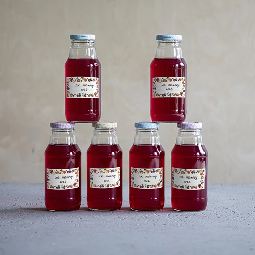 Lipnios etiketės, vaisių motyvas, 85/45 mm - 20 vnt. - 7