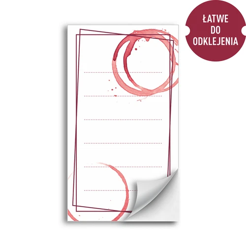 Lipnios etiketės vyno buteliams MIX 65/115 mm - 20 vnt. - 6