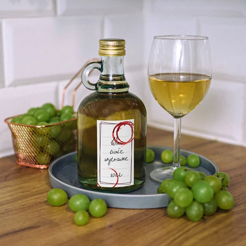 Lipnios etiketės vyno buteliams MIX 65/115 mm - 20 vnt. - 12