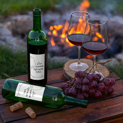 Lipnios etiketės vyno buteliams MIX 65/115 mm - 20 vnt. - 13