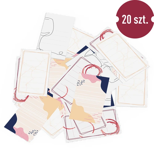 Lipnios etiketės vyno buteliams MIX 65/115 mm - 20 vnt. - 7