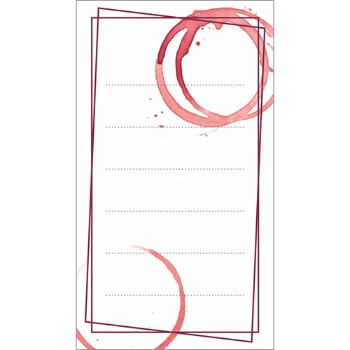 Lipnios etiketės vyno buteliams MIX 65/115 mm - 20 vnt. - 2