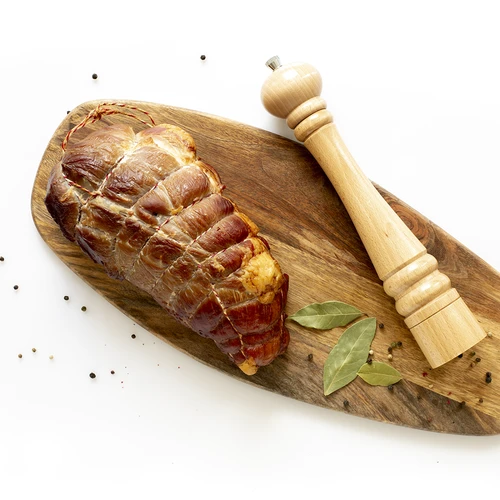 Mėsininko siūlai balta-raudoni, medvilniniai (240°C) 55 m - 4