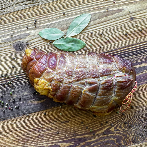 Mėsininko siūlai balta-raudoni, medvilniniai (240°C) 55 m - 3