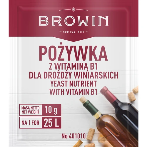 Maistinė medžiaga vynui su vitaminu B1, 10g