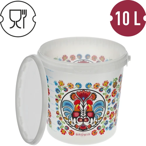 Maistinis kibiras GWIOZDA - su dangčiu, 10 L - 4