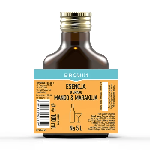 Mango ir marakujos skonio esencija, skirta 5 L, 100 ml - 4
