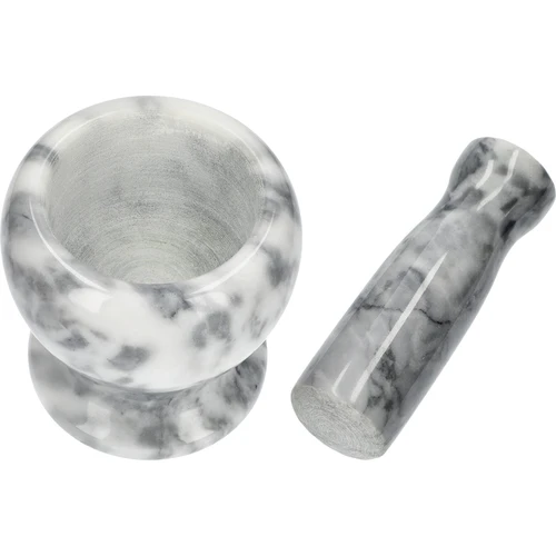 Marmurinė virtuvinė grūstuvė, pilka, Ø 10,5 cm - 6