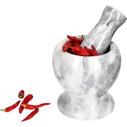 Marmurinė virtuvinė grūstuvė, pilka, Ø 10,5 cm - 8