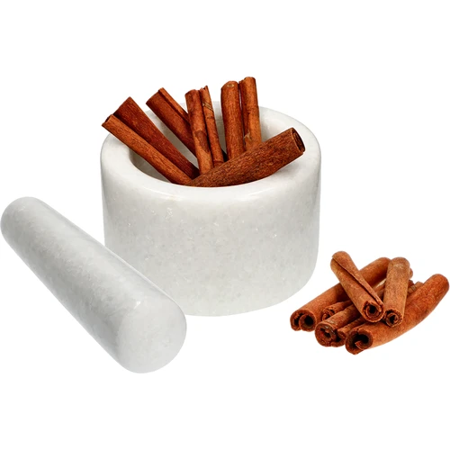 Marmurinė virtuvinė piesta, balta, Ø 10 cm - 8