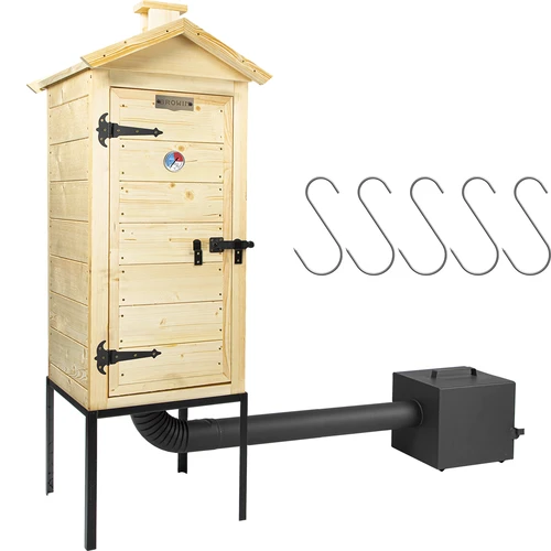 Medinė 100 cm rūkykla su pakura - 2