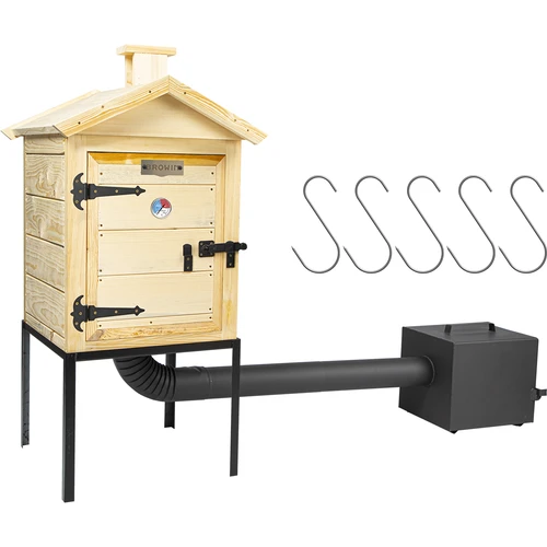 Medinė rūkykla 60 cm, su krosnele - 2