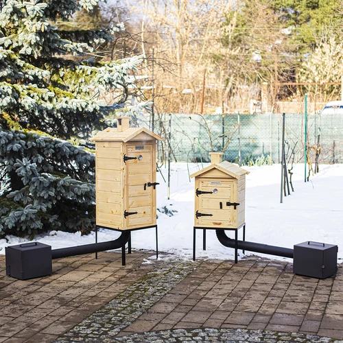 Medinė rūkykla 60 cm, su krosnele - 14