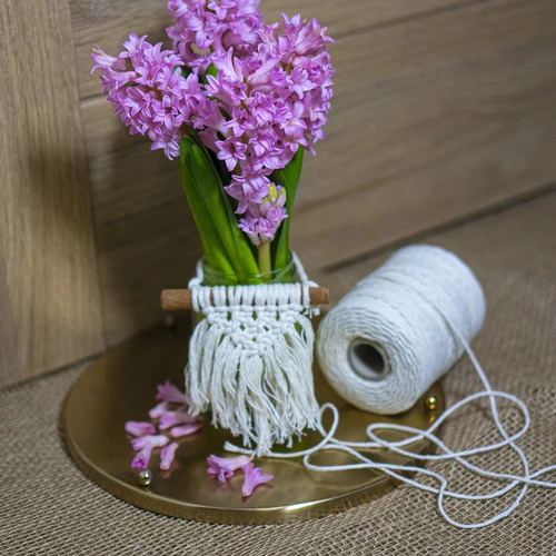 Medvilniniai mėsininko siūlai, balti (240°C) 145 m - 5