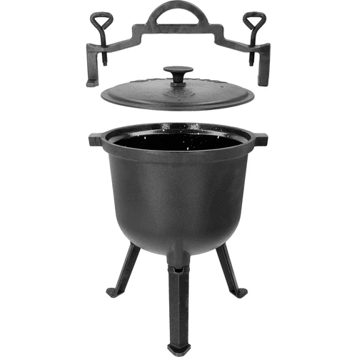 Medžioklinis ketaus katiliukas su emaliuotu vidumi, 8 l - 2