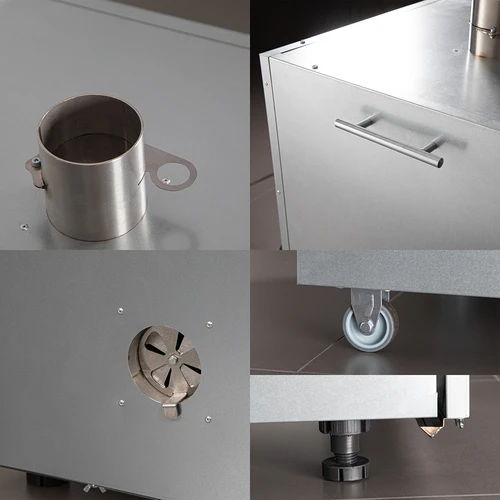 Metalinė rūkyklos kamera 250 l, su ratukais - 3