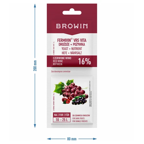 Mielės + maistinė medžiaga - raudonieji vynai - 3