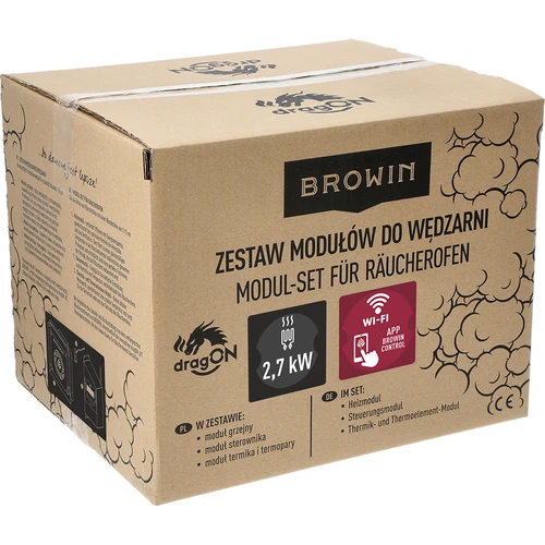 Modulių rinkinys su Wi-Fi valdikliu - dragON IQ 2,7 kW, skirtas sodo rūkykloms - 11