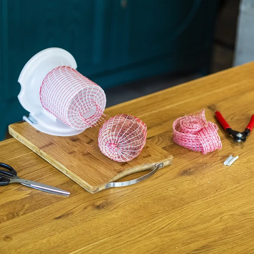 Monofilamentinis mėsos gaminių tinklelis 4 m x 22 cm, atsparus temperatūrai iki 125 °C - 4