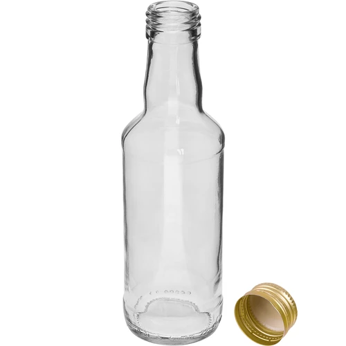 Monopolio tipo butelis 200 ml, su auksiniu užsukamu kamšteliu fi 28, 1 vnt. - 2