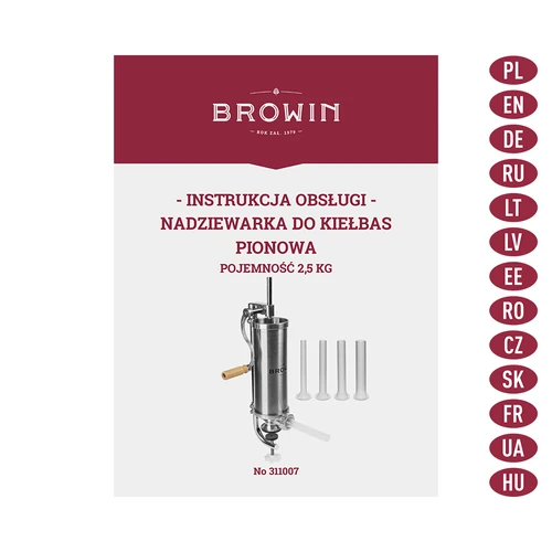 Nadziewarka pionowa 2,5 kg - 9