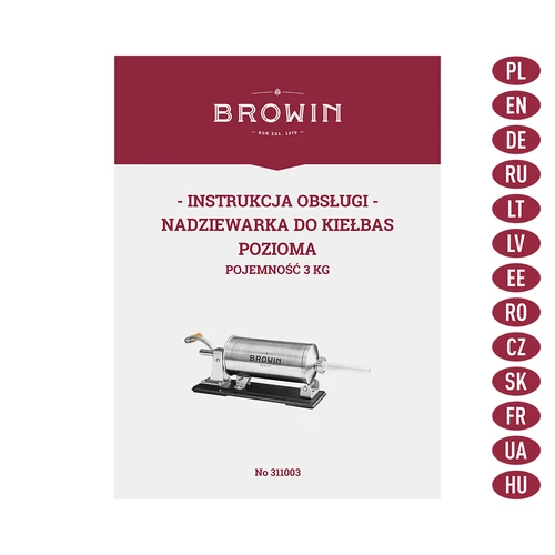 Nadziewarka pozioma 3 kg - 10