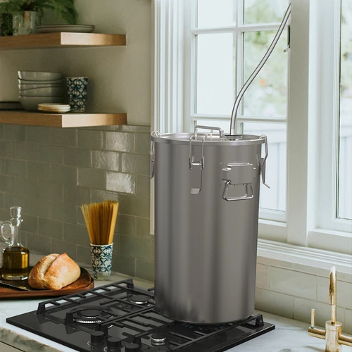 Namų rūkykla puode, 35 L, ant dujinės viryklės - 9