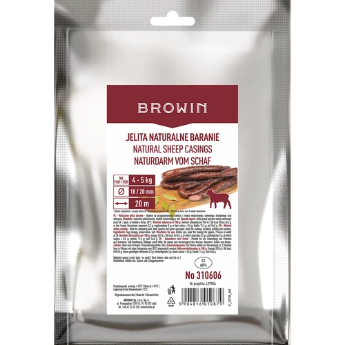 Natūralios avių žarnos, kal. 18/20 mm, 20 m