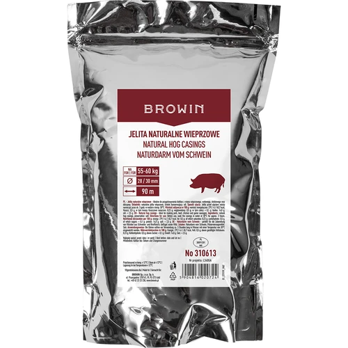 Natūralios kiaulinės žarnos 28/30, 90m