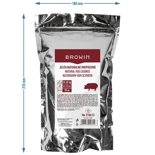 Natūralios kiaulinės žarnos 28/30, 90m - 4