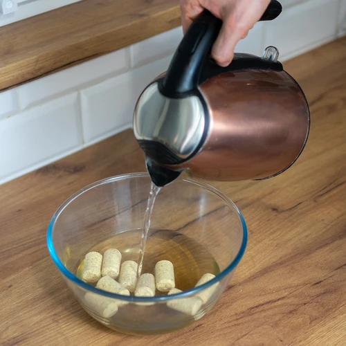 Natūralus kamštis, cilindrinis d.22x38 20 vnt. - aglomeratas - 4