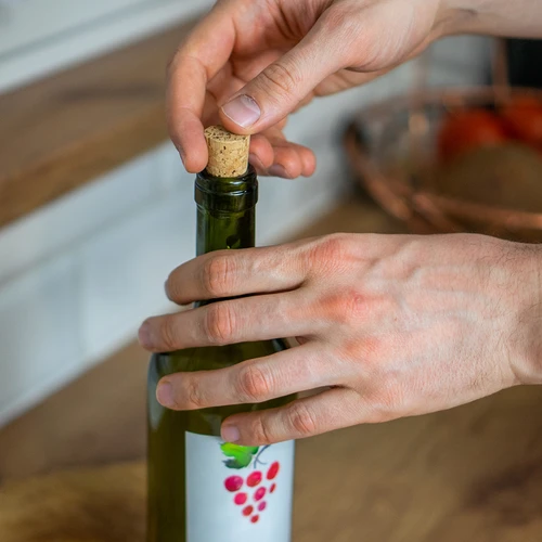 Natūralus kūginis kamštis fi16/21mm - aglomeruotas - 100 vnt. - 6