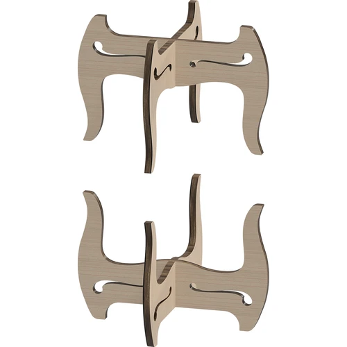 Nedūžtantis 5 l stiklainis su kraneliu ir dvipusiu mediniu stovu - 7