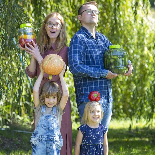 Nedūžtantis, daugiafunkcis stiklainis, 3 L - 6